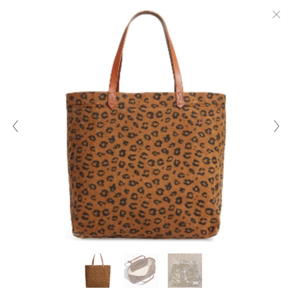 Madewell Cheetah transport tote